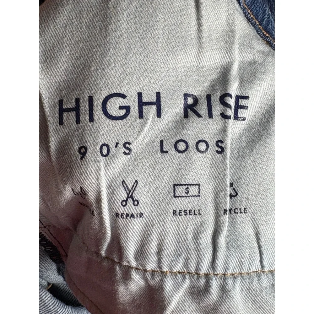 Lucky Brand‎ High Rise 90s Loose Fit Jeans Light Wash Button Fly Size 2/26